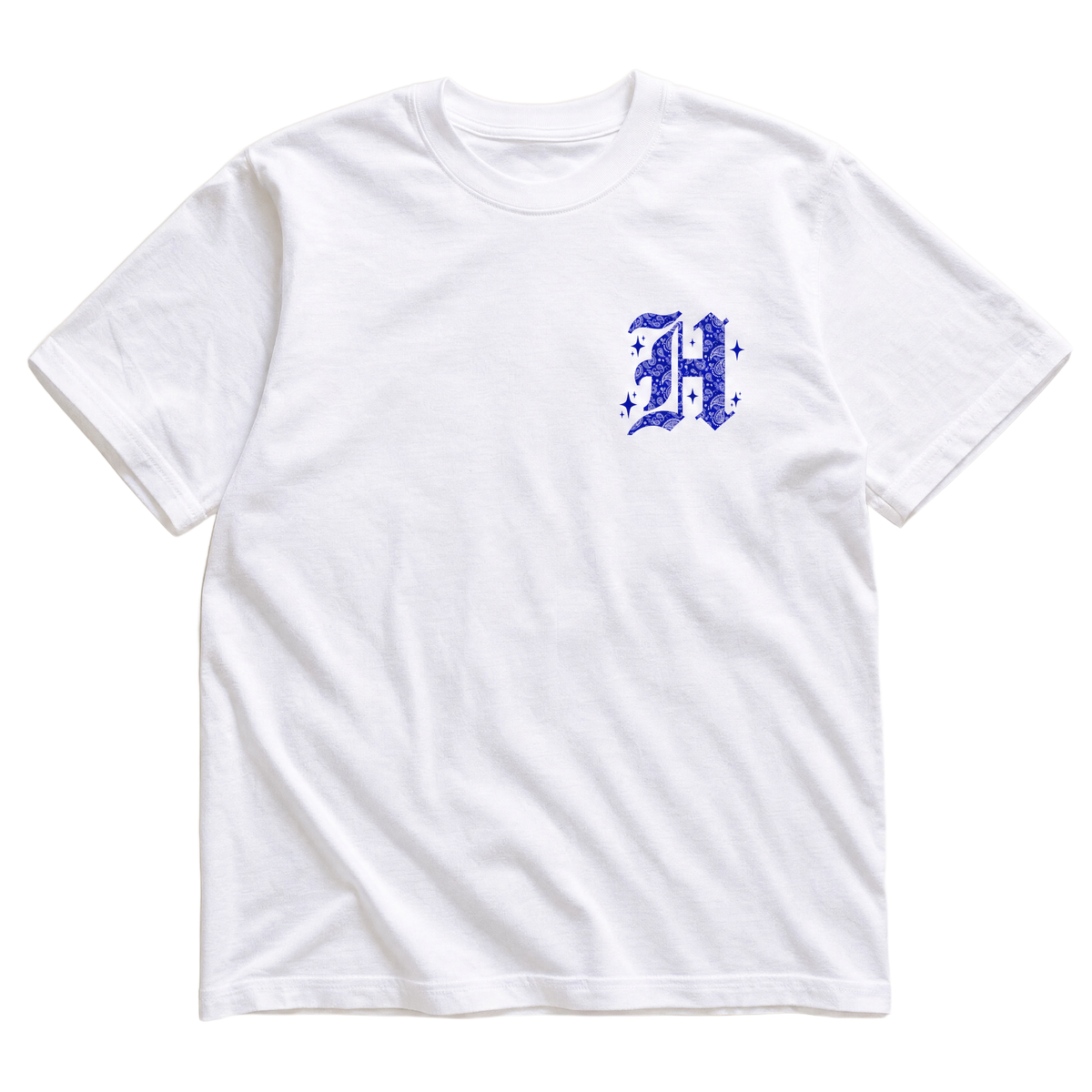 Paisley Blue H Tee - Front