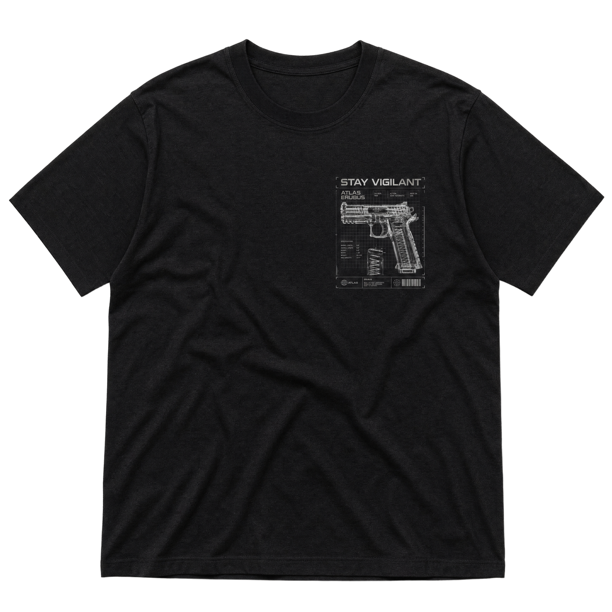 Stay Vigilant Atlas Erubus Black - Front