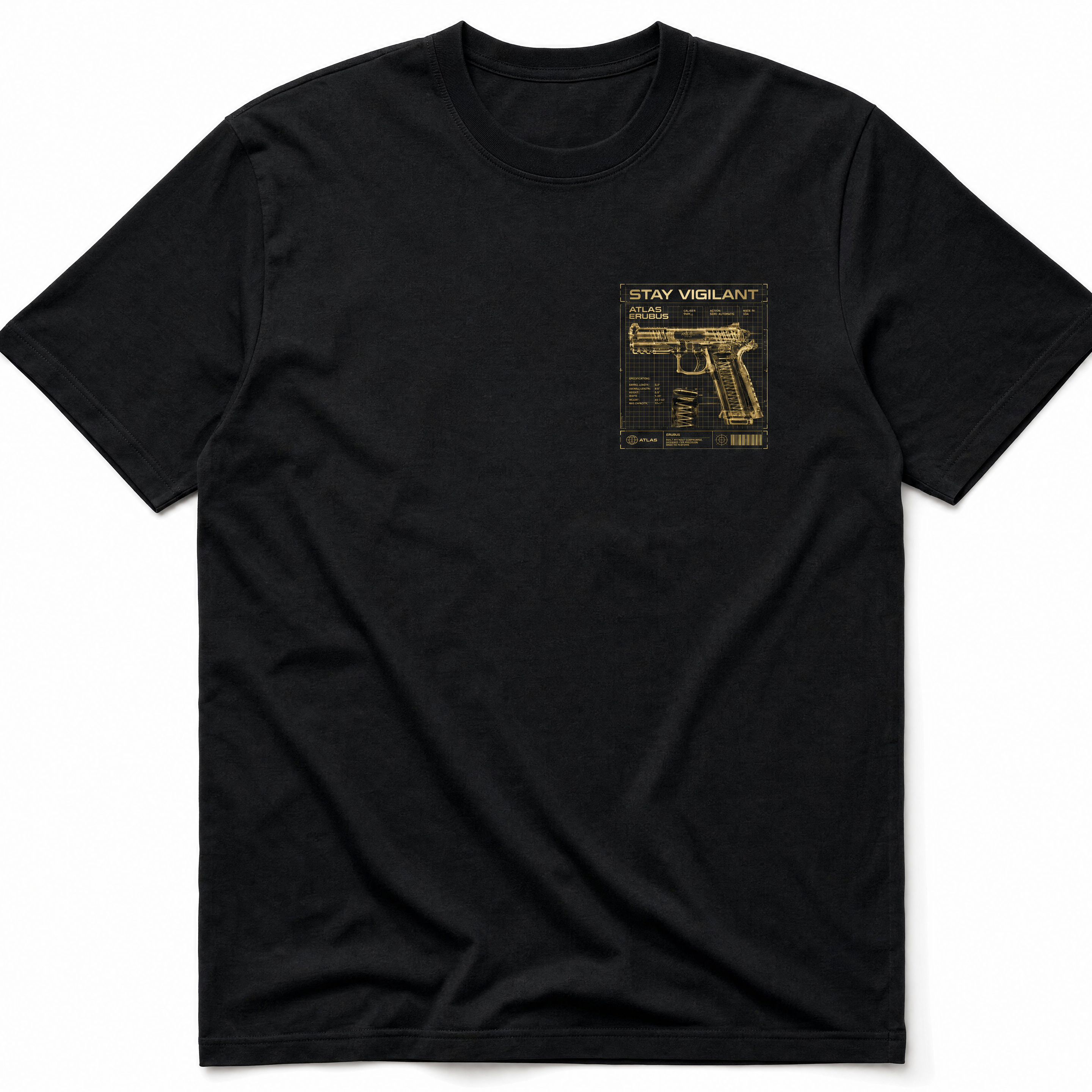 Stay Vigilant Atlas Erubus Gold - Front