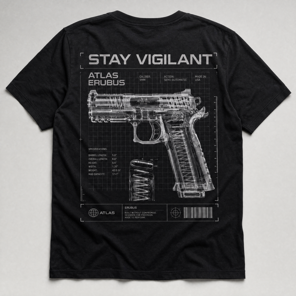 Stay Vigilant Atlas Erubus Black - Back