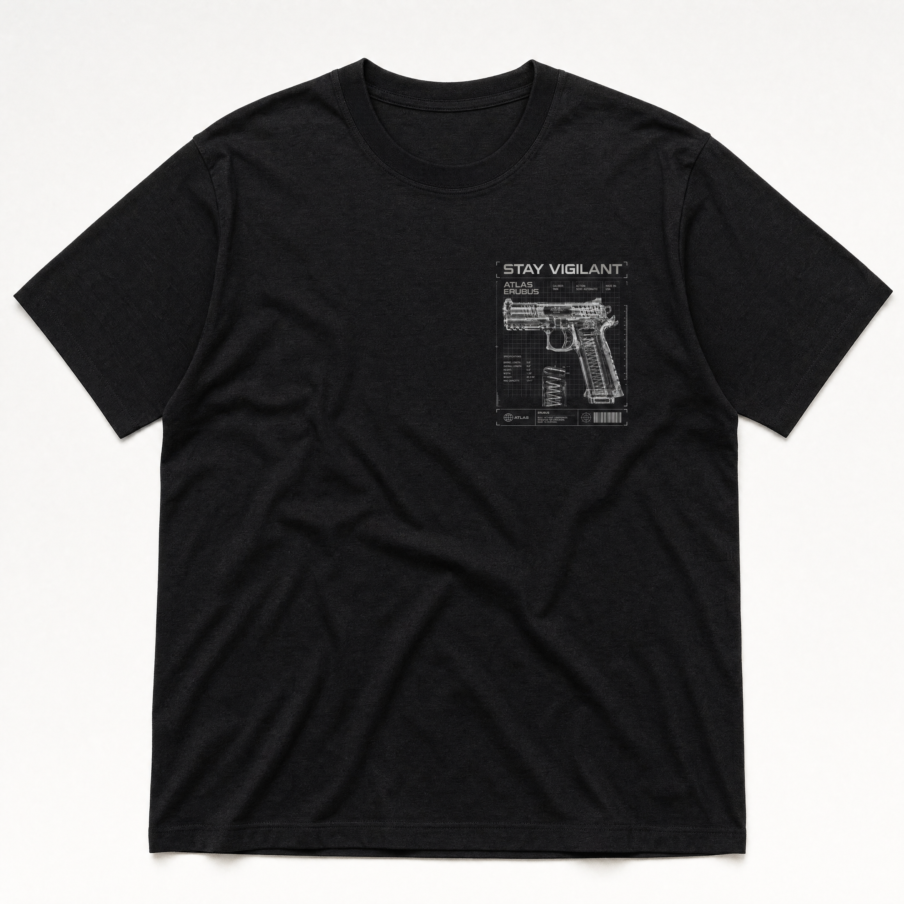 Stay Vigilant Atlas Erubus Black - Front