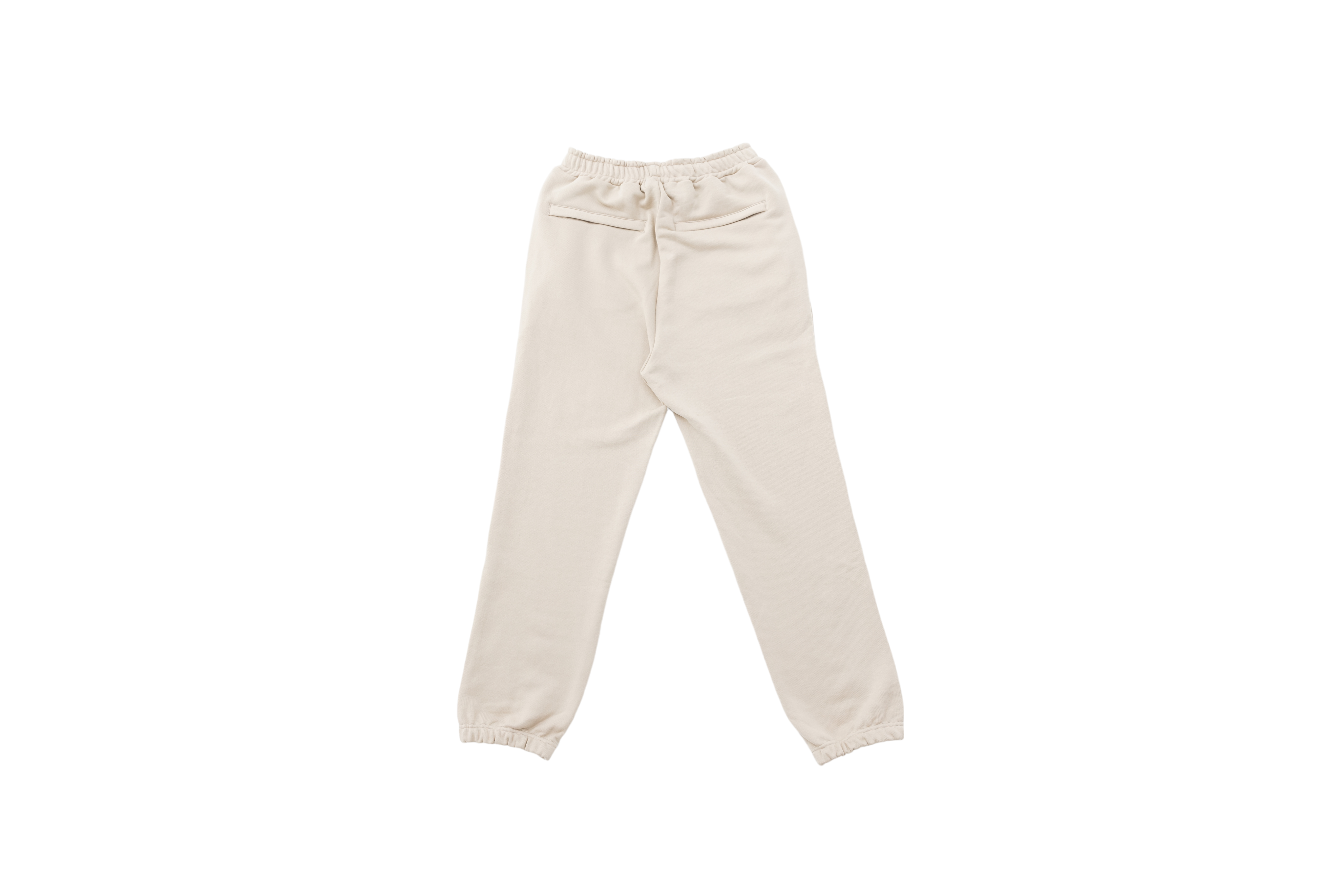 Low Crotch Sweatpants w/ Logo - Tan