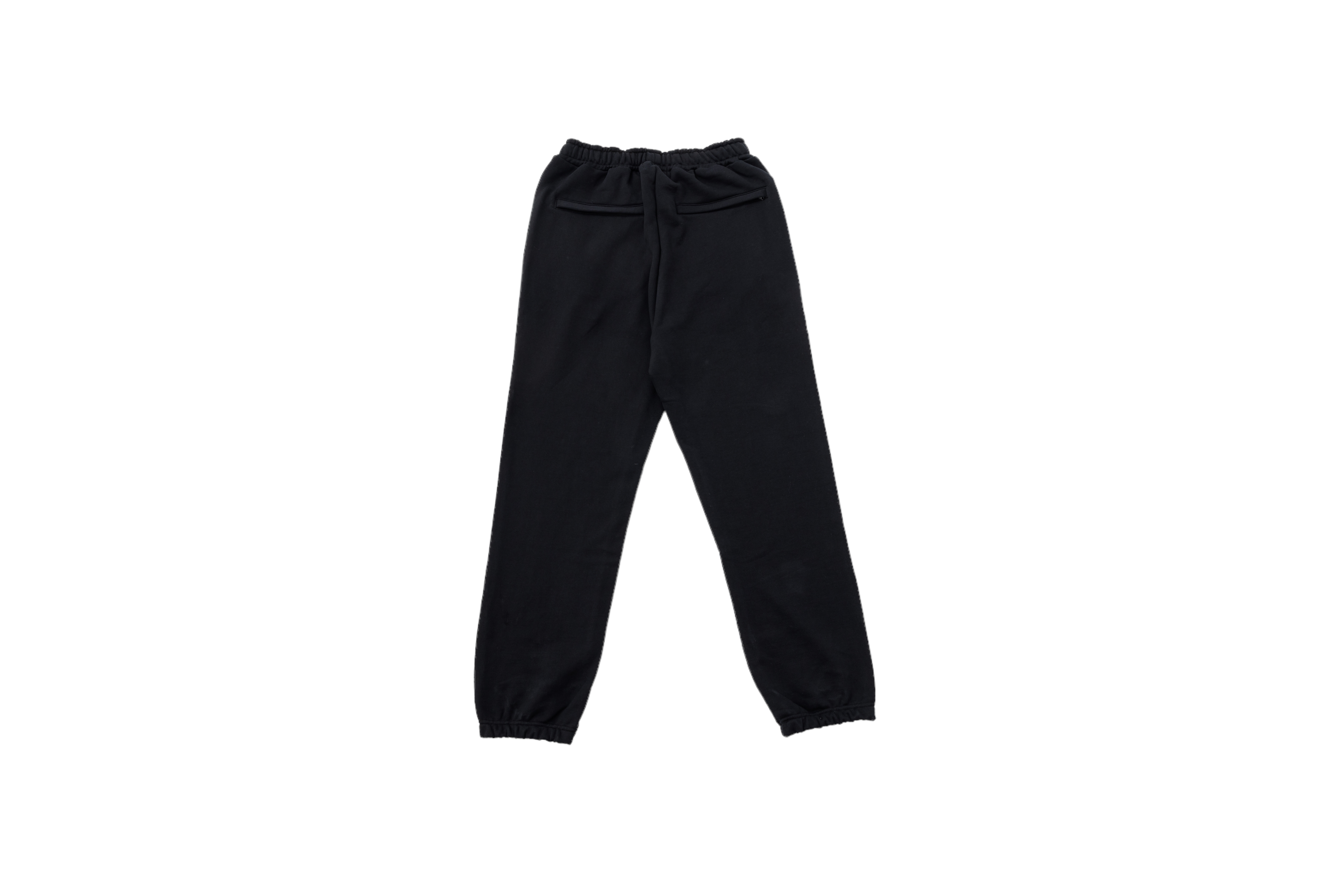 Low Crotch Sweatpants w/ Logo - Black